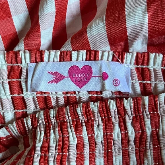 BUDDY LOVE Red Checkered Midi Dress - Picture 6 of 7